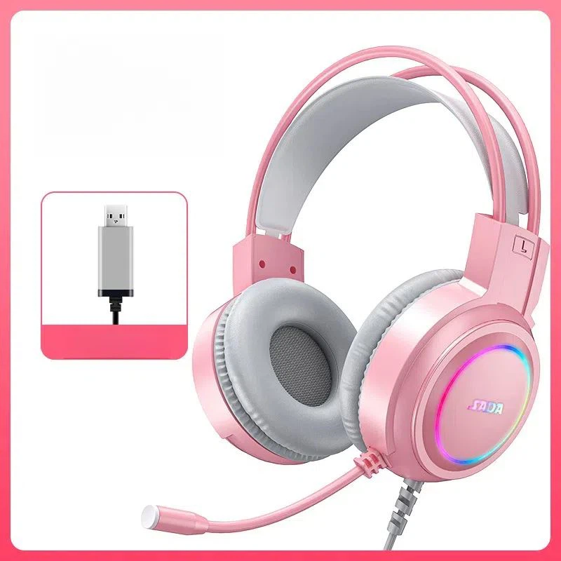 Headset cearrbhachais gan sreang PS4 le mic